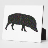 Sparkly Pig Plaque Fotoplaat (Zijkant)