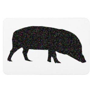 Sparkly Pig Premium Magnet Magneet