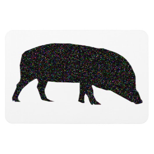 Sparkly Pig Premium Magnet Magneet (Horizontaal)