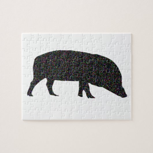 Sparkly Pig Puzzle Legpuzzel (Horizontaal)