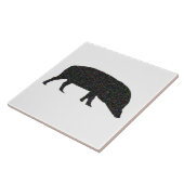 Sparkly Pig Tile Tegeltje (Zijkant)