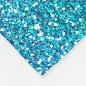 Sparkly Pink and Blue Glitter Born to Sparkle Fleece Deken (Hoek)