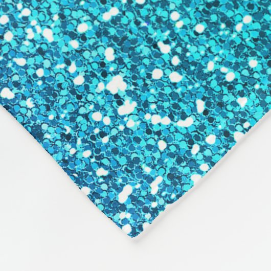 Sparkly Pink and Blue Glitter Born to Sparkle Fleece Deken (Hoek)