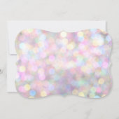 Sparkly Pink Baby shower Uitnodiging (Achterkant)