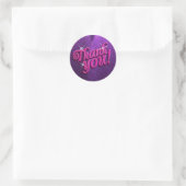 Sparkly Pink en Paars Dank jullie Stickers (Tas)