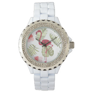 Sparkly Pink Flamingo Summertime Women's Watch Horloge