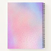 Sparkly Pink Girls Personal Journal geeft nooit op Notitieboek (Achterkant)