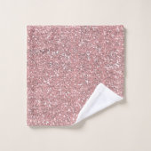 Sparkly Pink Glitter Bad Handdoek (Wasdoekje)