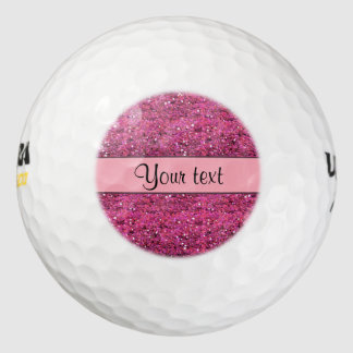 Sparkly Pink Glitter Golfballen
