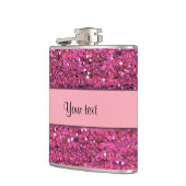 Sparkly Pink Glitter Heupfles (Links)