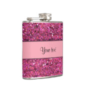 Sparkly Pink Glitter Heupfles (Rechts)