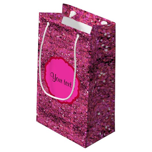 Sparkly Pink Glitter Klein Cadeauzakje