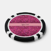 Sparkly Pink Glitter Poker Chips (Enkel)