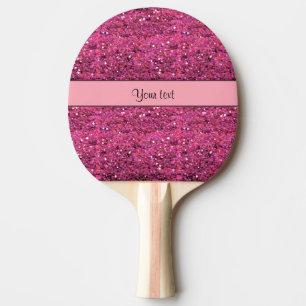 Sparkly Pink Glitter Tafeltennisbatje