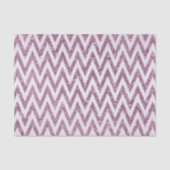 Sparkly Pink Glittery Chevron Tissuepapier (Voorkant)
