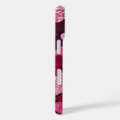 Sparkly Pink Hearts Deel mijn frietjes Case-Mate iPhone Case (Achterkant / Rechts)