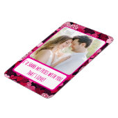Sparkly Pink Hearts Share My Fries Flexible Magneet (Linkerzijde)