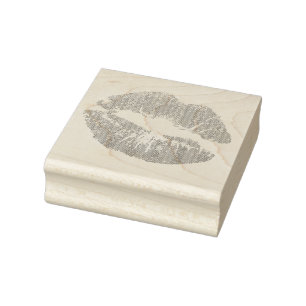Sparkly Pink Lips Rubberstempel