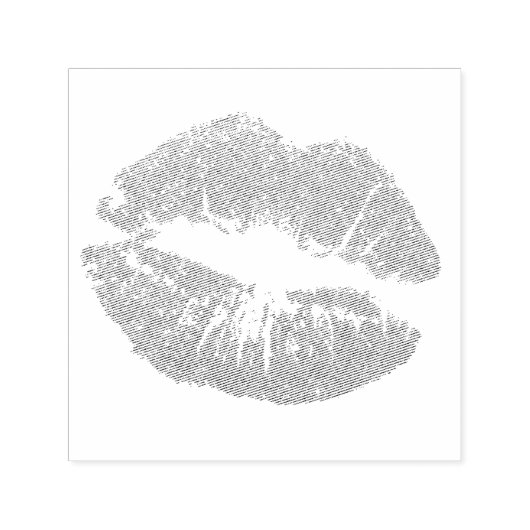 Sparkly Pink Lips Zelfinktende Stempel (Design)