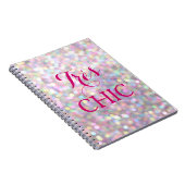 Sparkly Pink ZEER CHIC Notitieboek (Rechterzijde)