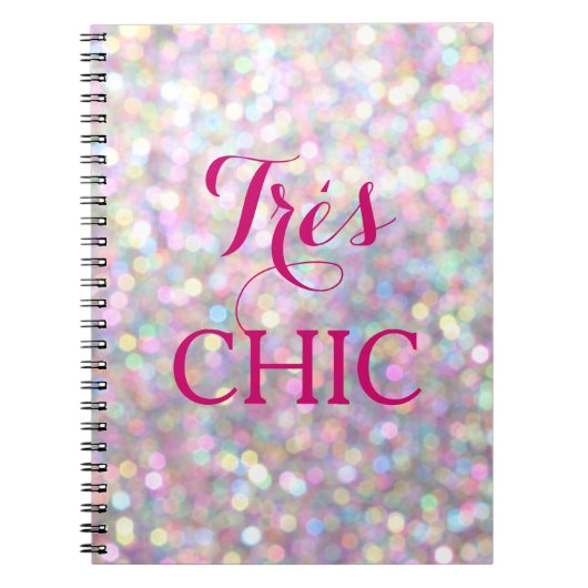 Sparkly Pink ZEER CHIC Notitieboek (Voorkant)