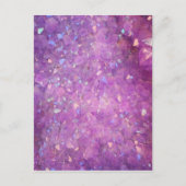Sparkly Pinky Paarse Aura Crystals Briefkaart (Voorkant)