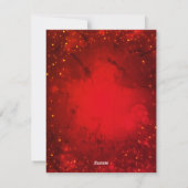 Sparkly, Prachtig, Schitterend, Red Holiday Card Feestdagenkaart (Achterkant)