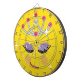 Sparkly Princess Emoticon Dartbord (Voorkant Rechts)