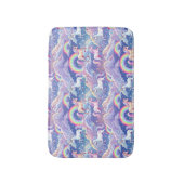 Sparkly rainbow and unicorns on clouds badmat (Voorkant Verticaal)