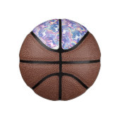 Sparkly rainbow and unicorns on clouds basketbal (Rechts)