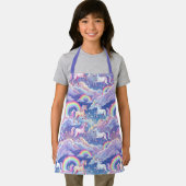 Sparkly rainbow and unicorns on clouds schort (Insitu)