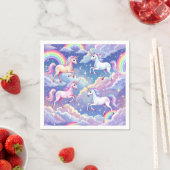 Sparkly rainbow and unicorns on clouds servet (Insitu)