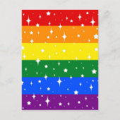 Sparkly Rainbow Flag Briefkaart (Voorkant)