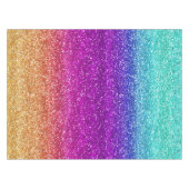 Sparkly Rainbow Gradient Glitter Tafelkleed (Voorkant (Horizontaal))