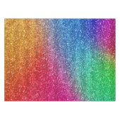 Sparkly Rainbow Gradient Glitter Tafelkleed (Voorkant (Horizontaal))