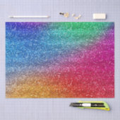Sparkly Rainbow Gradient Glitter Tissuepapier (Craft)