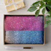 Sparkly Rainbow Gradient Glitter Tissuepapier (Geschenk)