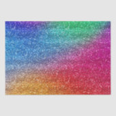 Sparkly Rainbow Gradient Glitter Tissuepapier (Voorkant)