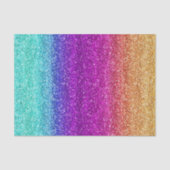Sparkly Rainbow Gradient Glitter Tissuepapier (Voorkant)