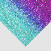 Sparkly Rainbow Gradient Glitter Tissuepapier (Detail)