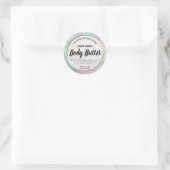 Sparkly Rainbow Pastel Gekleurde Body Butter Label (Tas)
