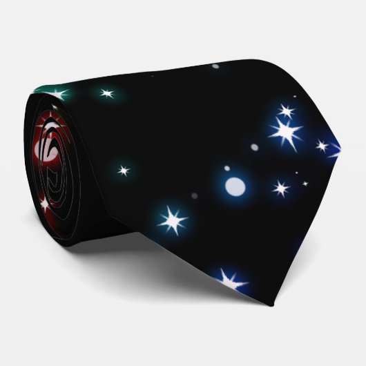 Sparkly Rainbow Star-Stropdas Stropdas (Opgerold)