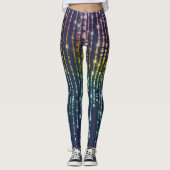 Sparkly Rainbow Stars Leggings (Voorkant)
