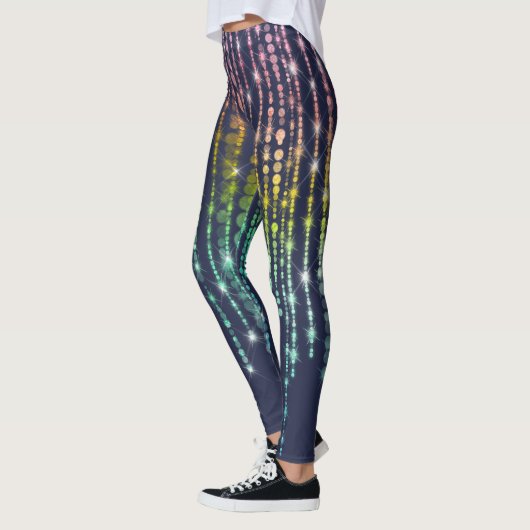 Sparkly Rainbow Stars Leggings (Links)