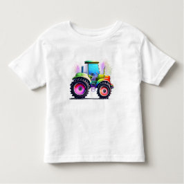 Sparkly Rainbow tractor voor jongens en meisjes Kinder Shirts
