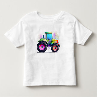 Sparkly Rainbow tractor voor jongens en meisjes Kinder Shirts