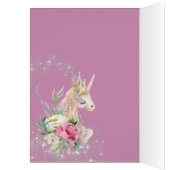 Sparkly Rainbow Universe Unicorn Fantasy Birthday (Binnen (Links))