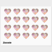 Sparkly Rainbow Universe Unicorn Hart Sticker (Vel)