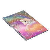 Sparkly Rainbow Universe Unicorn Notitieboek (Rechterzijde)