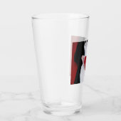 Sparkly Red Love Heart (Valentijnsdag) Glas (Rechts)